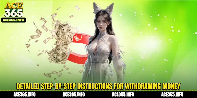 Detailed step-by-step instructions for withdrawing money
